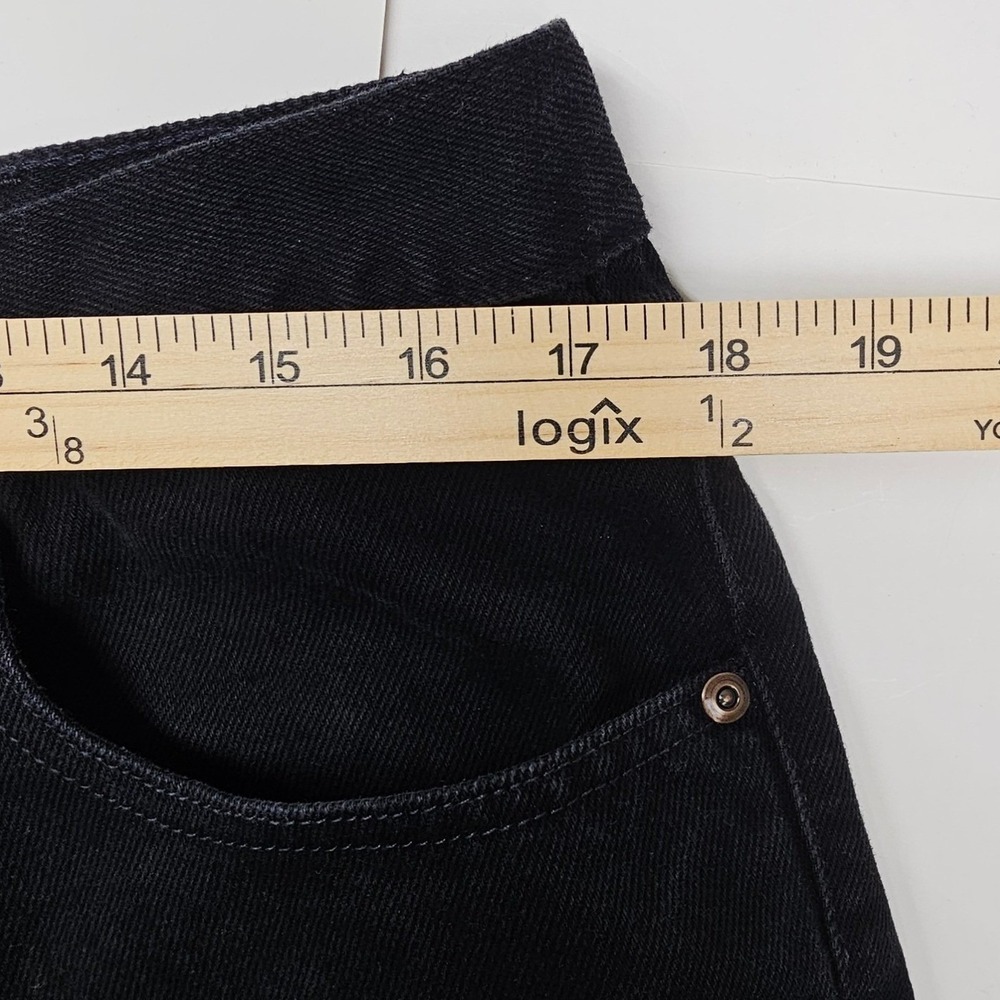 LL Bean Mens Classic Fit Black Denim Jeans 37x29 Straight Leg 100% Cotton 220626 - Picture 4 of 12